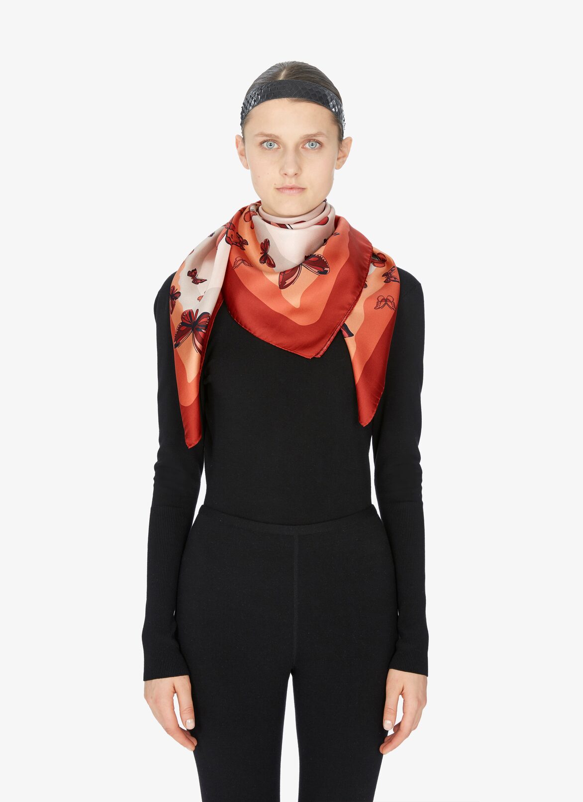 Silk Butterfly Scarf ALAÏA MULTICOLOR SILK BUTTERFLY SCARF